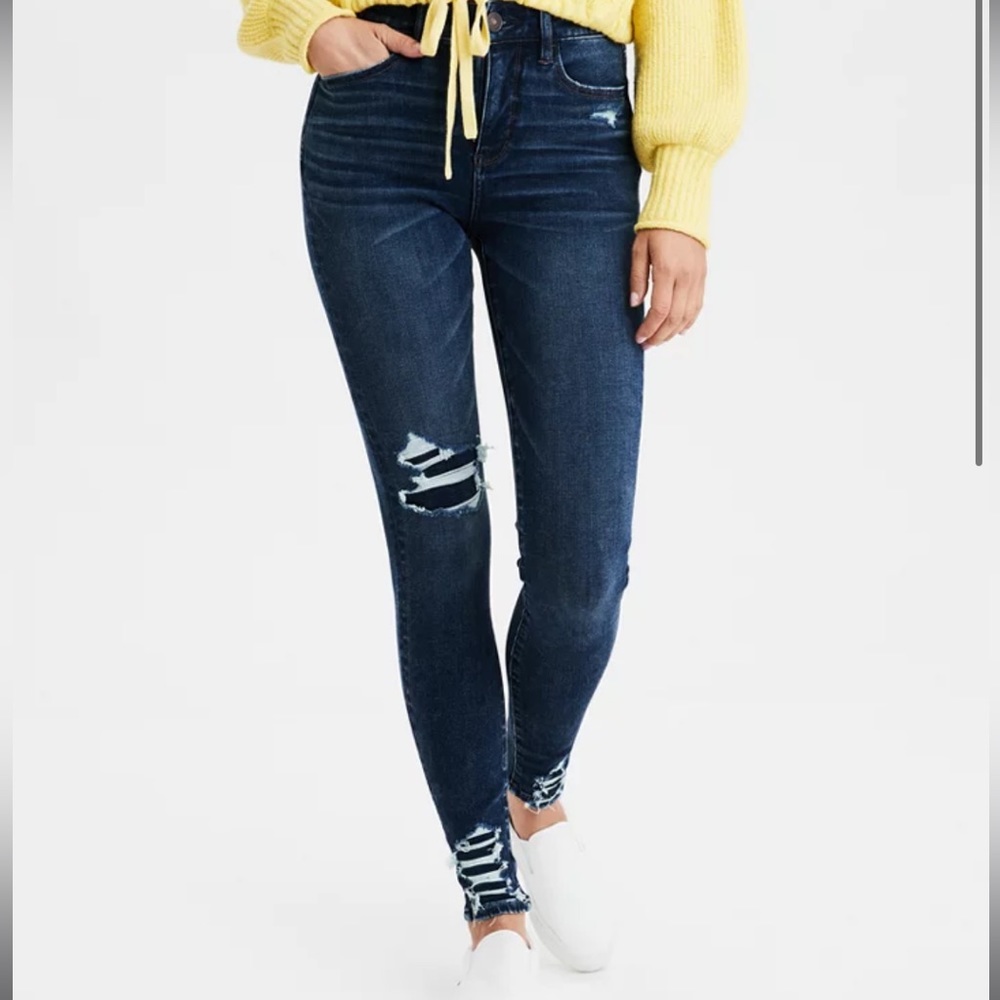 American Eagle The Dream Jean High Rise Dark Wash Womens Size 4